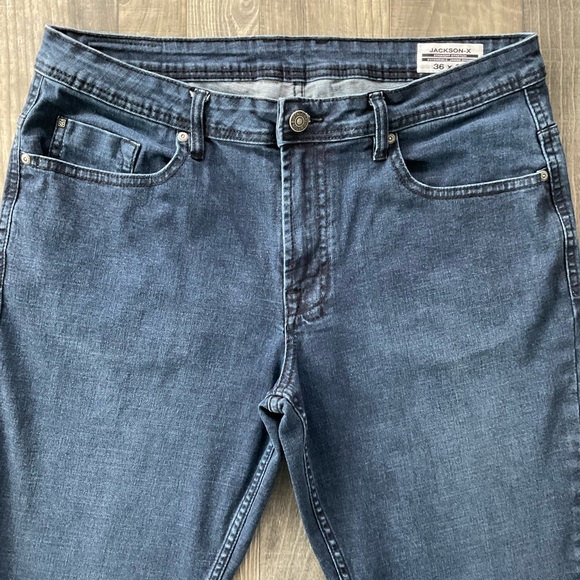 36x30 Buffalo David Bitton Jackson-X Straight Stretch Jeans 
Blue - Picture 2 of 7